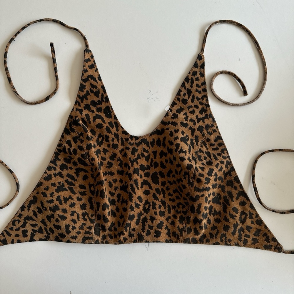 Y2K passport backless halter top